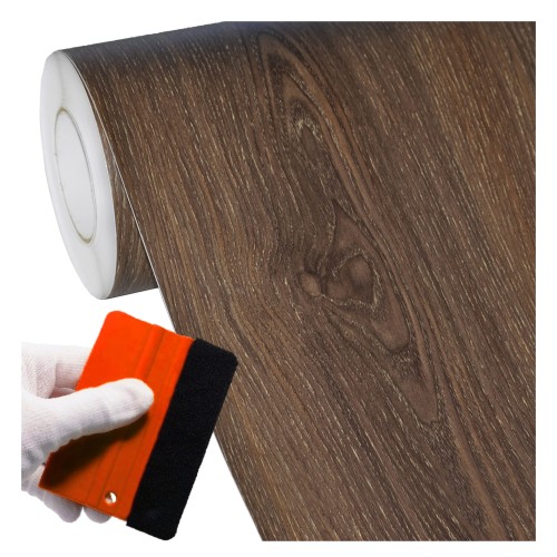 Folia Okleina Meblowa Samoprzylepna DecoFlex Solar Ciemne Drewno SL190--.jpg