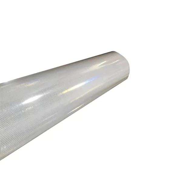 Odblaskowa 124x50 Samoprzylepna Biała Mocna Wysoki Odblask Ostrzegawcza---.jpg