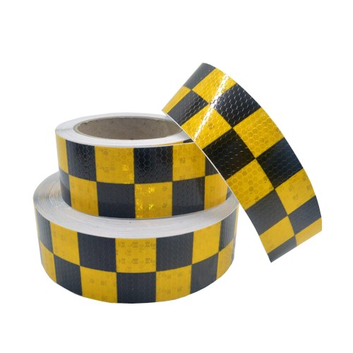 Taśma Odblaskowa Szachownica Czarna-.jpg