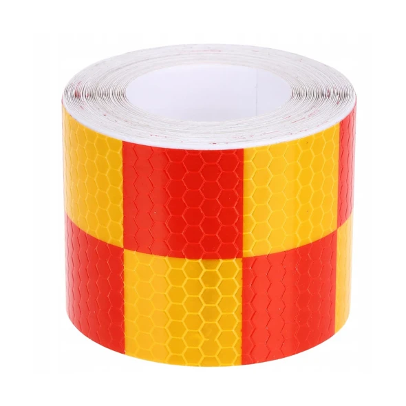 Taśma Odblaskowa Szachownica Czerwona-1.jpg